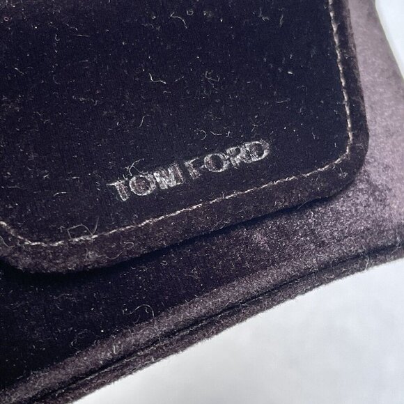 Tom Ford Sunglasses Eyeglasses Case Dark Brown Velvet Soft Magnetic Travel main image 8